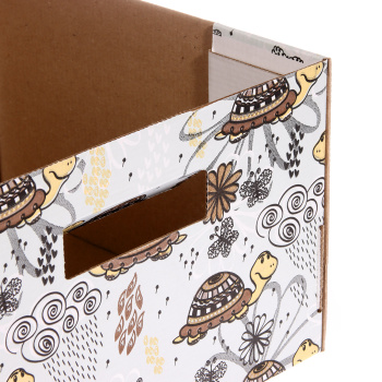 яяяКоробка д/хранения картон 370x280x180мм "Черепашки" Д20104/№2 Черепашки *1/20