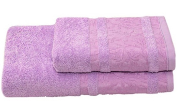 Полотенце махровое 50*90см Лейла лаванда 430г/м2 *5
