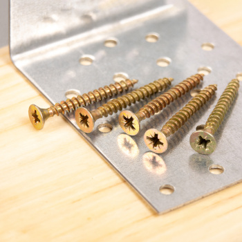 Шурупы жёлтые BROZEX пакет 5*45 (30шт) *10/100