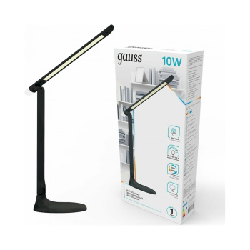 Светильник настольн. Gauss Qplus GTL701 (светодиод. 6Вт сенсорный выкл+ с диммером) белый 220В *1/30