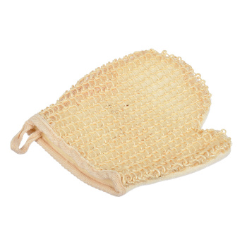 Мочалка из сизаля, варежка с хлопком, 18х20 см "Банные штучки" 40013 *1/30