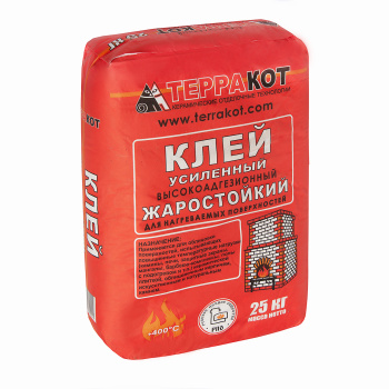 Клей для плитки 25 кг Терракот, жаростойкий Клей для плитки 25 кг Терракот, жаростойкий