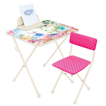 Комплект детской мебели: Стол выс.58см+стул с мягк.сид. выс.32см "Феи" КП2/Ф (Ижевск) *1