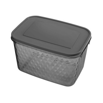 Контейнер д/прод. пластм. "Кристал" 1,7л 180x125x110мм Черный арт433142013("Бытпласт")*1/20