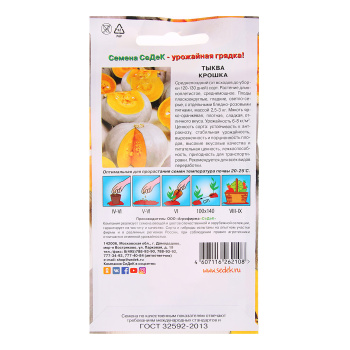 Семена Тыква Крошка 2гр СеДеК *10/500