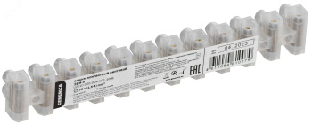 Колодка клемная ЗВИ-5 1,5-4мм2 (12пар) белый GENERICA IEK *10/1000