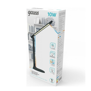 Светильник настольн. Gauss Qplus GTL701 (светодиод. 6Вт сенсор. выкл+ с диммером) голубой 220В *1/30