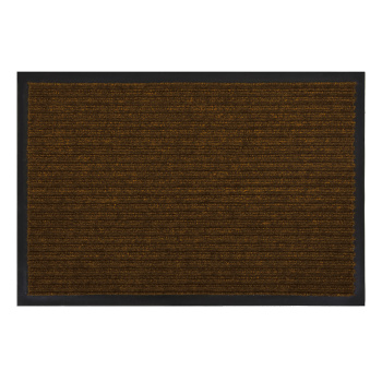 Коврик влаговпитывающий 120*150 см ребристый коричневый "KOVROFF" (арт. 20603) *1/4 (ПЛ78)