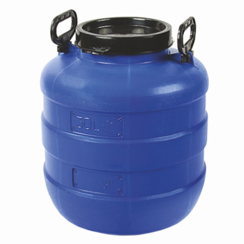 Бочка пластм. 30л с винт. крышкой, с навесн. ручк., горл.д.188мм, цветная ("Радиан" Ижевск) *1/3