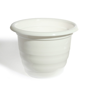 Кашпо пластм. "Виола" 3,5л d верха 230мм h175мм с поддоном Белый М1339 (ЗПИ "Альтернатива") *1/20