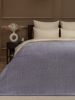 Плед 150*200см фланель жаккард кубики сиреневый YLS FNQL DKLI3 050/1520 NC Absolute *1