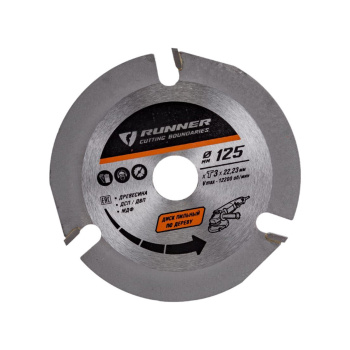 Диск пильный 125*22,00*3,4мм 3 зубьев по дереву (551125) RUNNER *1/100 Диск пильный 125*22,00*3,4мм 3 зубьев по дереву (551125) RUNNER *1/100