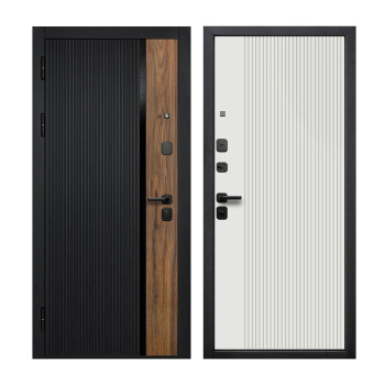 Дверь металлическая 10 см Кантри эмалит белый 860х2050 ЛЕВАЯ ФЕРРОНИ *1