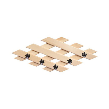 Вешалка «Ромб» 68,5*28,5 см, 5 металлических крючков-клён,липа /4