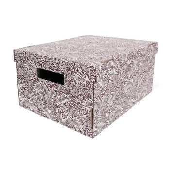 яяяКоробка д/хранения картон 370x280x180мм "Мелисса" бордовый Д20104.0013 *1/20