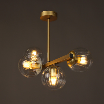 Люстра NQ36427/4 GD 4*40W E27 220V (l-460; w-245; h-410)  VERNER LIGHTING *1