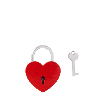 Замок навесной СВАДЕБНЫЙ красный 621 Нора-М *1/12