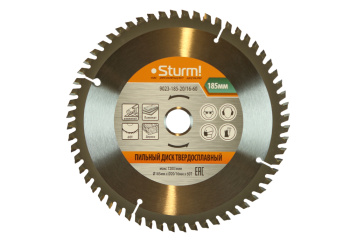 Диск пильный 185*20/16мм 60 зубьев Мульти рез (9023-185-20/16-60) Sturm *1/10/50 Диск пильный 185*20/16мм 60 зубьев Мульти рез (9023-185-20/16-60) Sturm *1/10/50