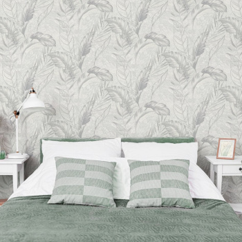 Обои флиз "Home Color" PROTECT-PLUS-VESNA (св.-сер.) HC72437-14  1,06*10м *1/8