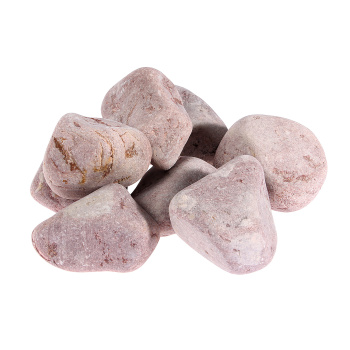 Камень для бани Малиновый кварцит 10 кг, ящик, шлифованный *1/30