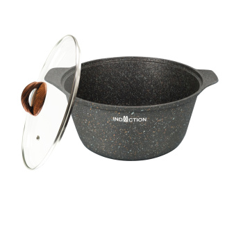 Кастрюля алюмин. антипригарная "Kukmara" "Granit Ultra INDUCTION"original 3,0л Ст.кр. кгои33а *1/3