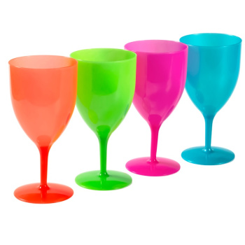 Бокал пластм. "Салют" 400мл (цвета - "микс") БС (Екатеринбург) *1/64