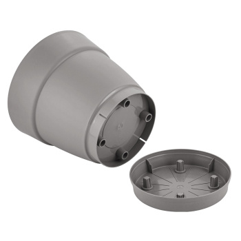 Кашпо пластм. "Villa de Fiori" 4л d верха 200мм h188мм с поддоном Француз. платан IG660210025 *1/8 Кашпо пластм. "Villa de Fiori" 4л d верха 200мм h188мм с поддоном Француз. платан IG660210025 *1/8