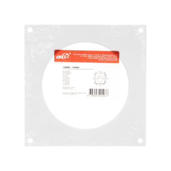 Накладка торцевая для воздуховода круглая Ø100мм 10НКП (150х150мм) *1