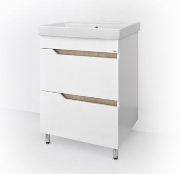 Тумба /LOGRO/ "Анталия 60/2" (выписывать раковину COMO 60 (БЛ322) Cersanit) *1/8