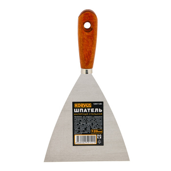 Шпатель дер.ручка 120мм "Korvus" (арт.1201120) *12/240 Шпатель дер.ручка 120мм "Korvus" (арт.1201120) *12/240