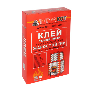 Клей для плитки 25 кг Терракот, жаростойкий Клей для плитки 25 кг Терракот, жаростойкий