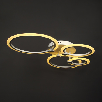 Люстра Verner Lighting Y1239/4, 1х8 Вт, 1х13 Вт, 1х17 Вт, 3000 K, 1 режим, пульт д/у, белый