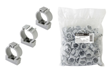 Крепеж-клипса d25мм (для трубы пвх гофро с зонд) с фиксатором упак.50шт TDM  SQ0405-0103 *1/10/40