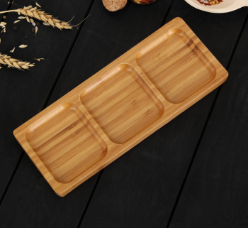 Менажница 3 секции Бамбук 25х9,5х1,5 см (2830686) *1/72