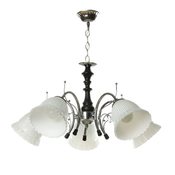 Люстра Verner Lighting N0538/5, 40 Вт, E14, 5 ламп, хром/черный