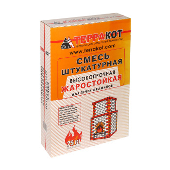 Штукатурка жаростойкая 25 кг Терракот Штукатурка жаростойкая 25 кг Терракот
