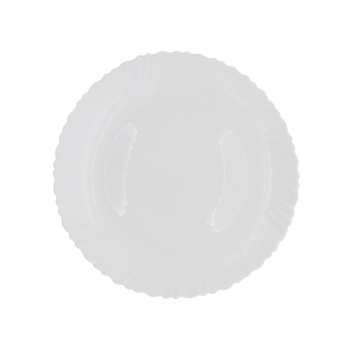 Тарелка стекло DECO мелкая d19см Белая без рисунка LHP75 *72