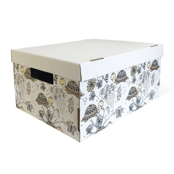 яяяКоробка д/хранения картон 370x280x180мм "Черепашки" Д20104/№2 Черепашки *1/20